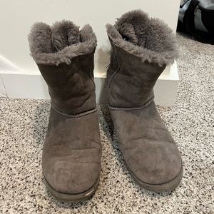 UGG Bailey Bow Grey Boots